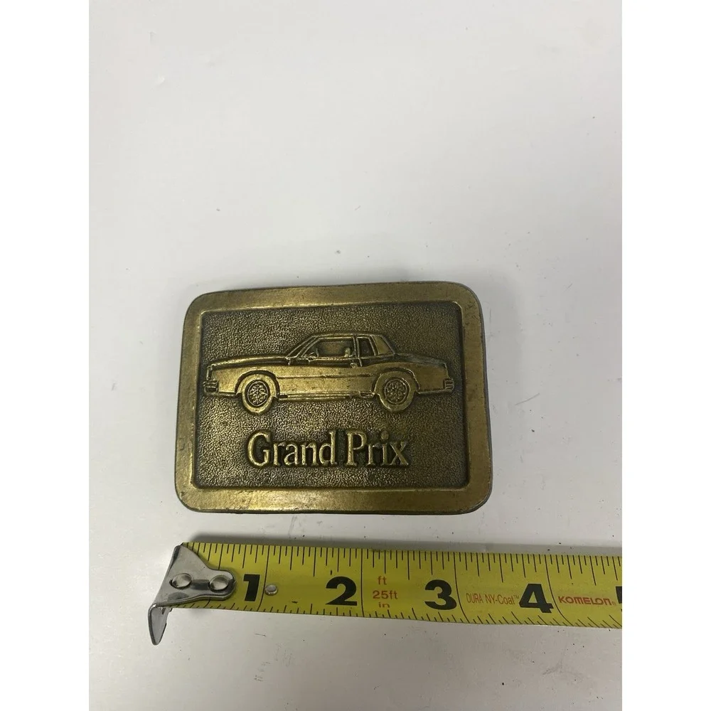 Grand Prix‎ Car Vintage Metal Belt Buckle